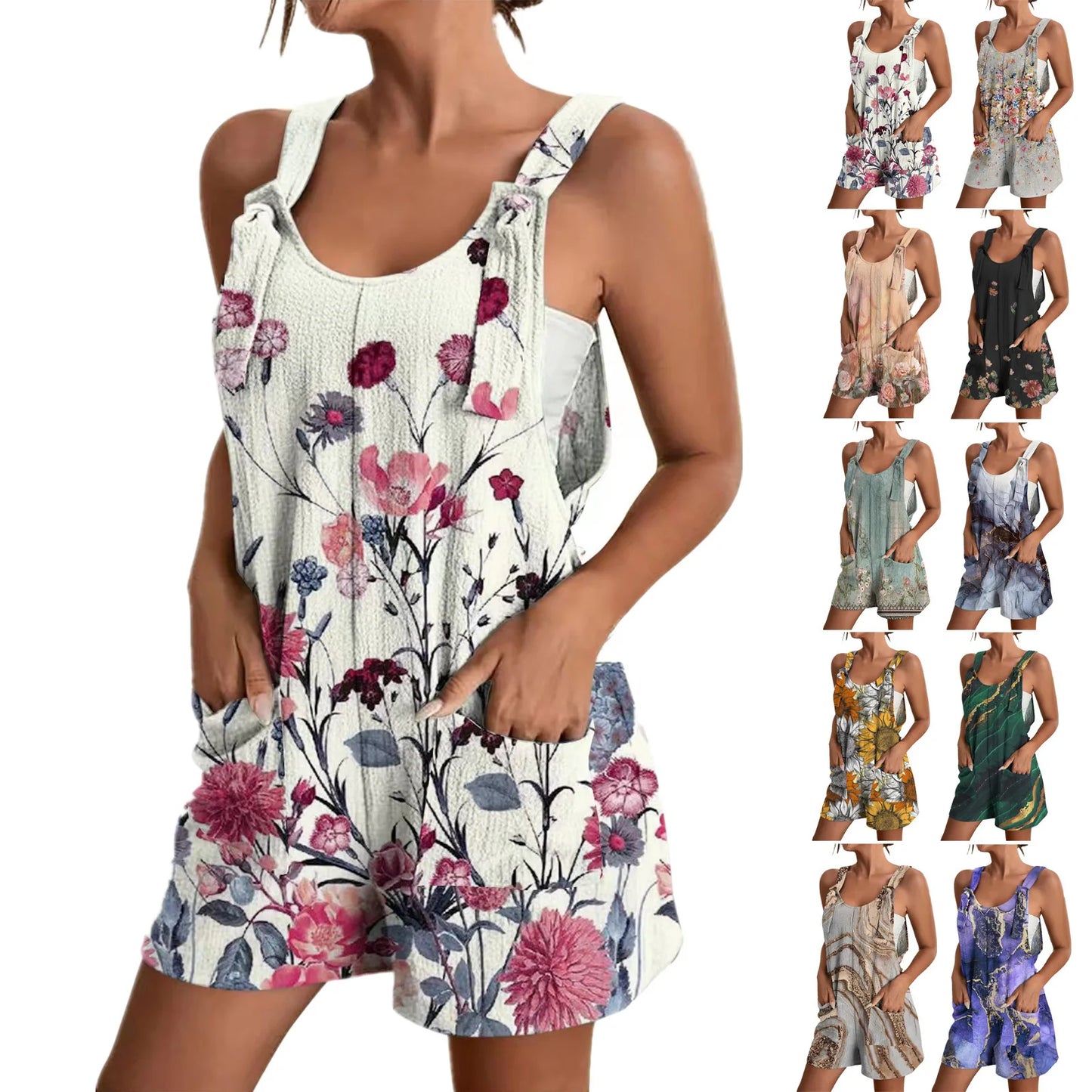 New Women Jumpsuits Summer Shorts