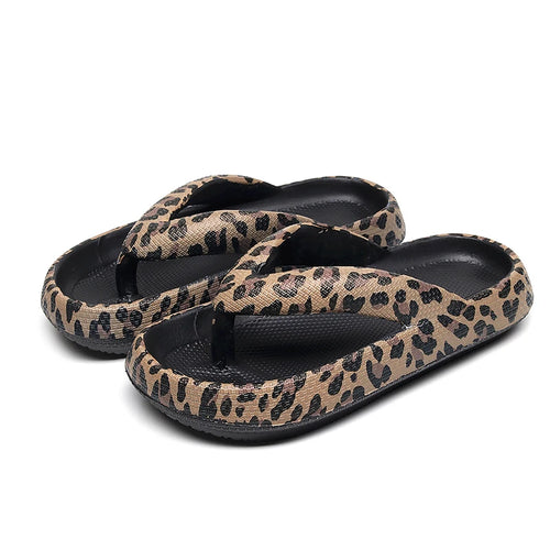 Summer Women Comfort Flip-Flop, attractive print, Soft Thick-Soled Cloud Slippers