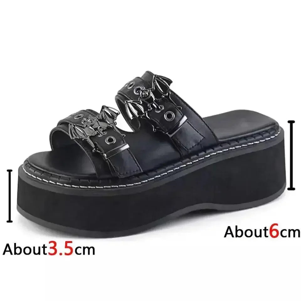 Metal Decoration Women Slippers, Summer Sandals Buckles